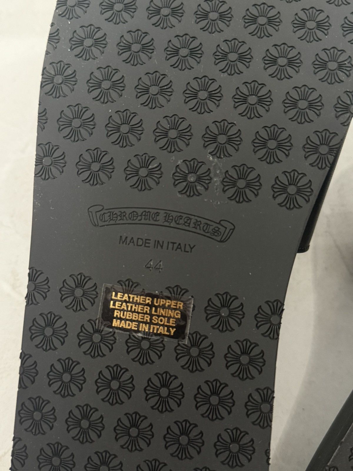 Chrome Hearts Chrome Hearts Cross Patched Leather Slipper Sz.44 Size US 11 / EU 44 - 7 Thumbnail