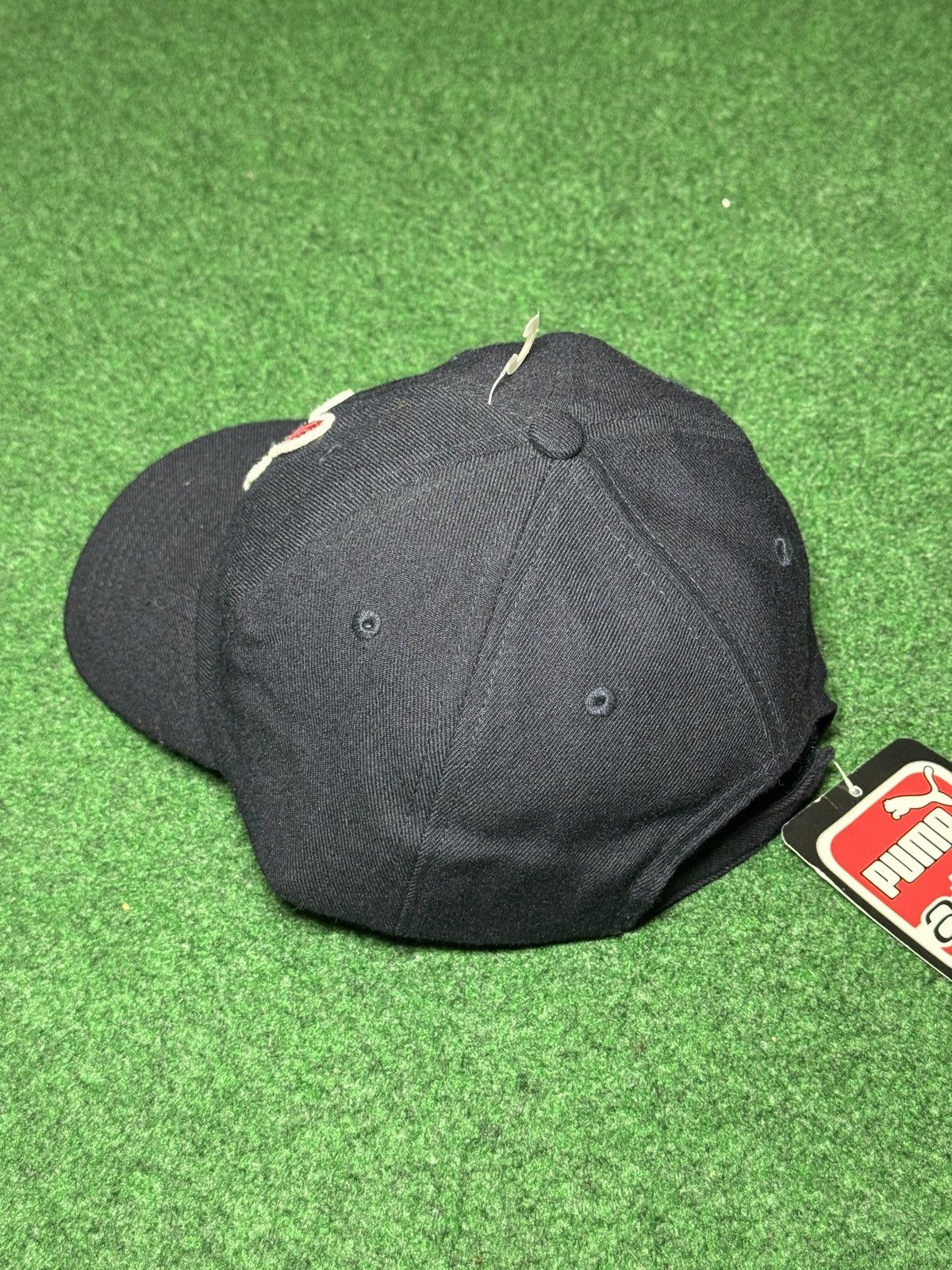 Puma Vintage 90s Cleveland Indians Puma Wool Baseball Cap Hat Size ONE SIZE - 3 Thumbnail