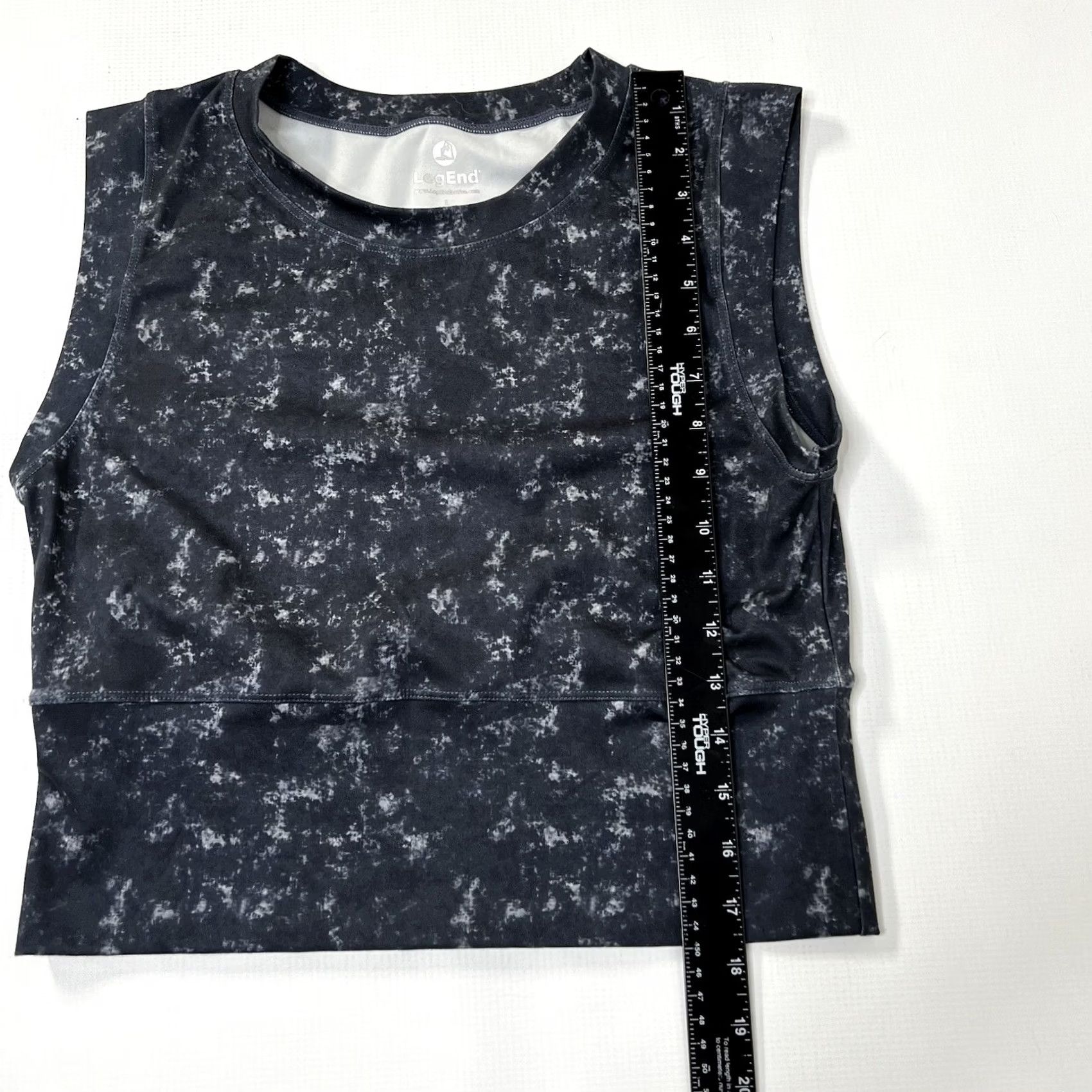 Vintage VINTAGE? LegEnd Activewear Top Womens Large Blue Tie Dye Print Crop Length Buttery Soft Size L / US 10 / IT 46 - 4 Thumbnail