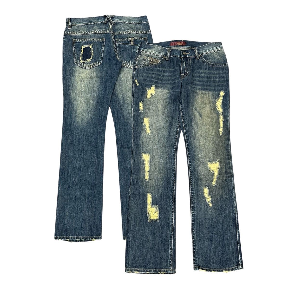 Riot - Thrashed Fading Denim ifsix Lgb Style shibuya tokyo