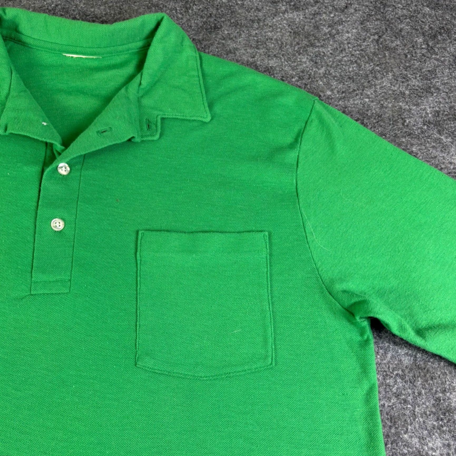 Vintage VINTAGE Polo Shirt Green Mens Medium Motorcycle Graphic Print Casual Pique Short Sleeve Collared Button Front Size US M / EU 48-50 / 2 - 6 Thumbnail