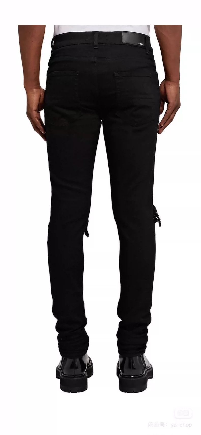 Amiri Amiri double knee destruction denim pant Size US 31 - 2 Thumbnail