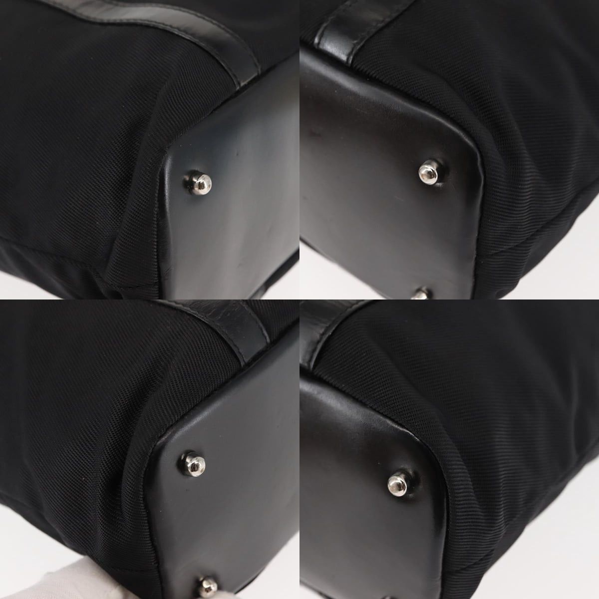 Gucci GUCCI Bamboo Hand Bag Nylon Black Size ONE SIZE - 10 Thumbnail