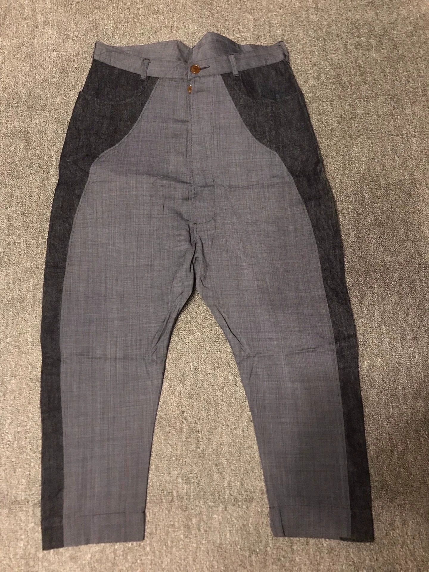 Vivienne Westwood Vivienne Westwood Denim-Wool Harem Pants 46 (5x-worn) Size US 30 / EU 46 - 1 Thumbnail