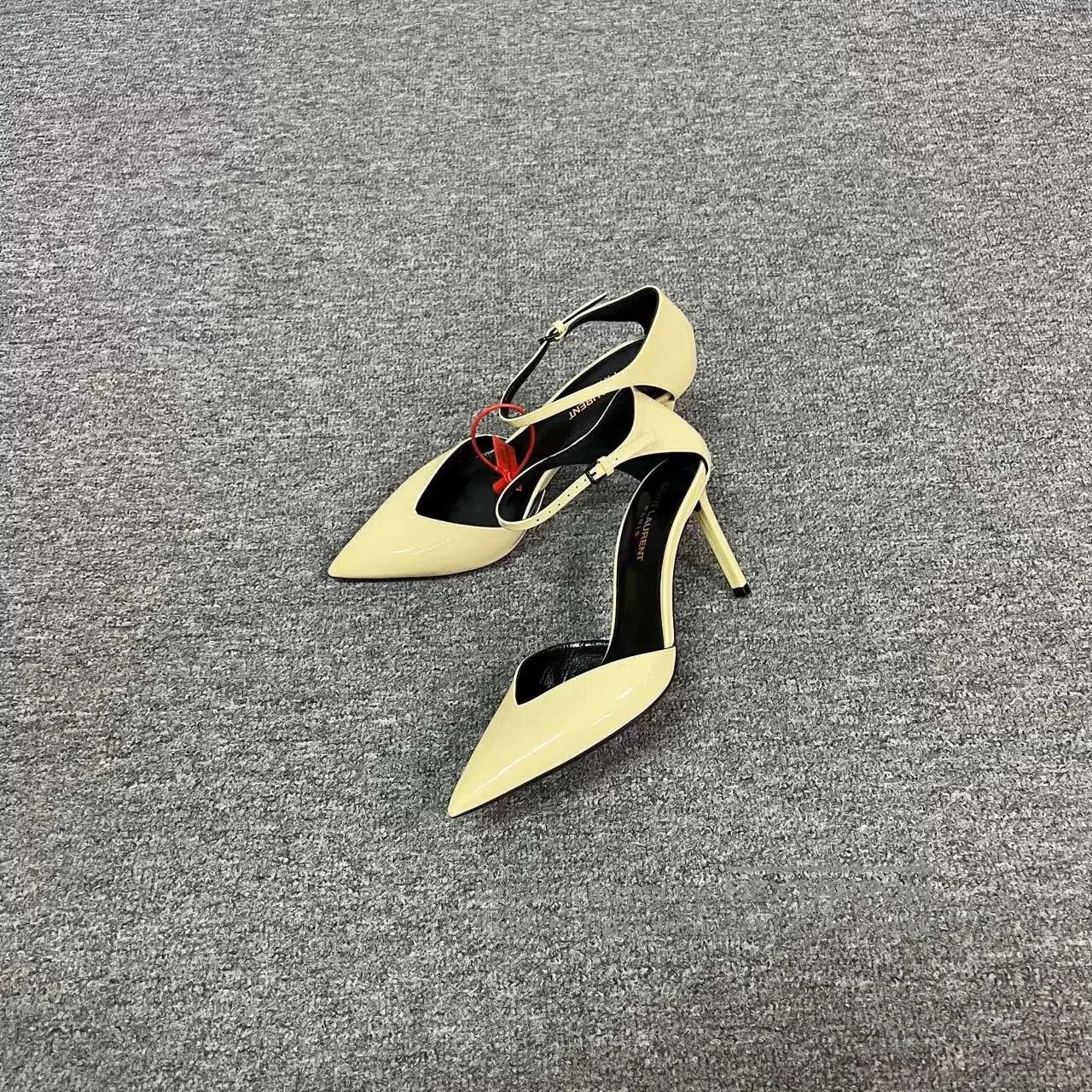 Saint Laurent Paris YSL Black High Heels Size 38/37.5. Size US 7 / IT 37 - 2 Thumbnail