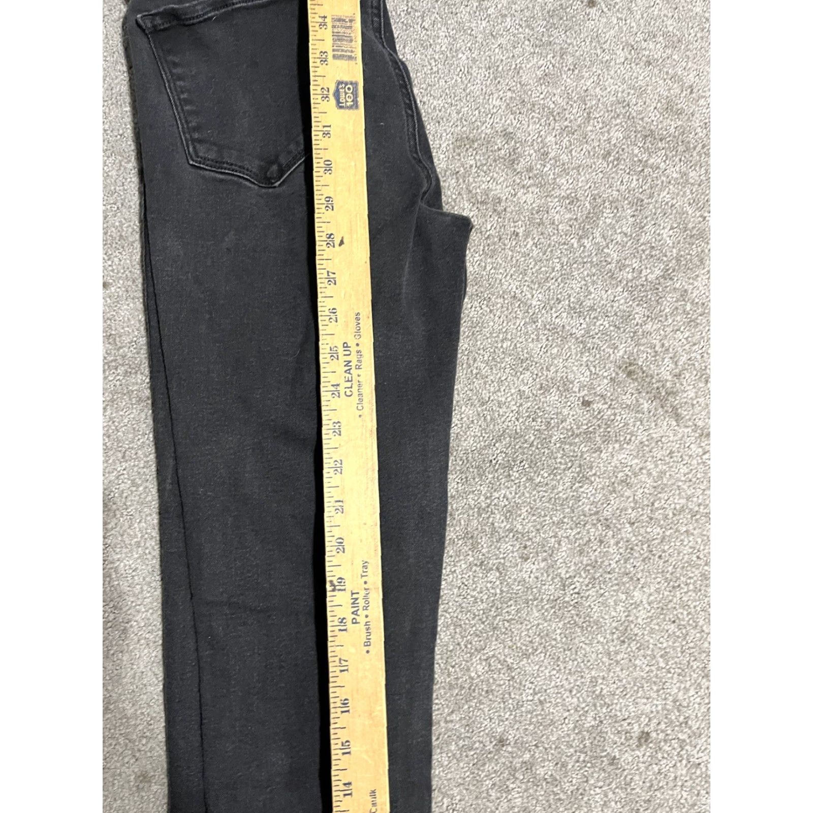 Old Navy OLD NAVY Women's Skinny Jeans ROCKSTAR JEGGINGS Sz 8 Long Black Denim Stretch Elastic Waist 29 in Inseam Regular Rise Size 30" / US 8 / IT 44 - 7 Thumbnail