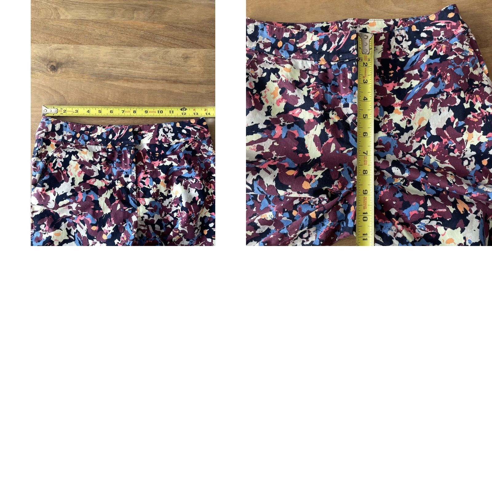 St. John St. John Paint Splatter Ankle Pants Women’s Size 2 Stretch Multicolor USA 27x26 Knit Tapered Regular Pants Mens? Women? Size 26" / US 2 / IT 38 - 8 Thumbnail