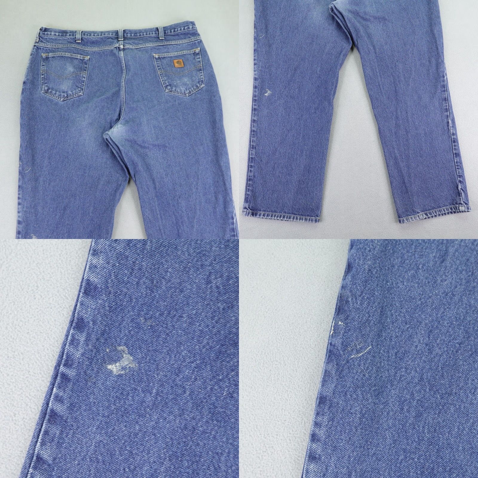Carhartt VINTAGE Carhartt Jeans Mens 46x32 Denim Relaxed Fit Straight Leg Work Pants Dark Blue Cotton Mens Size US 44 / EU 60 - 8 Thumbnail