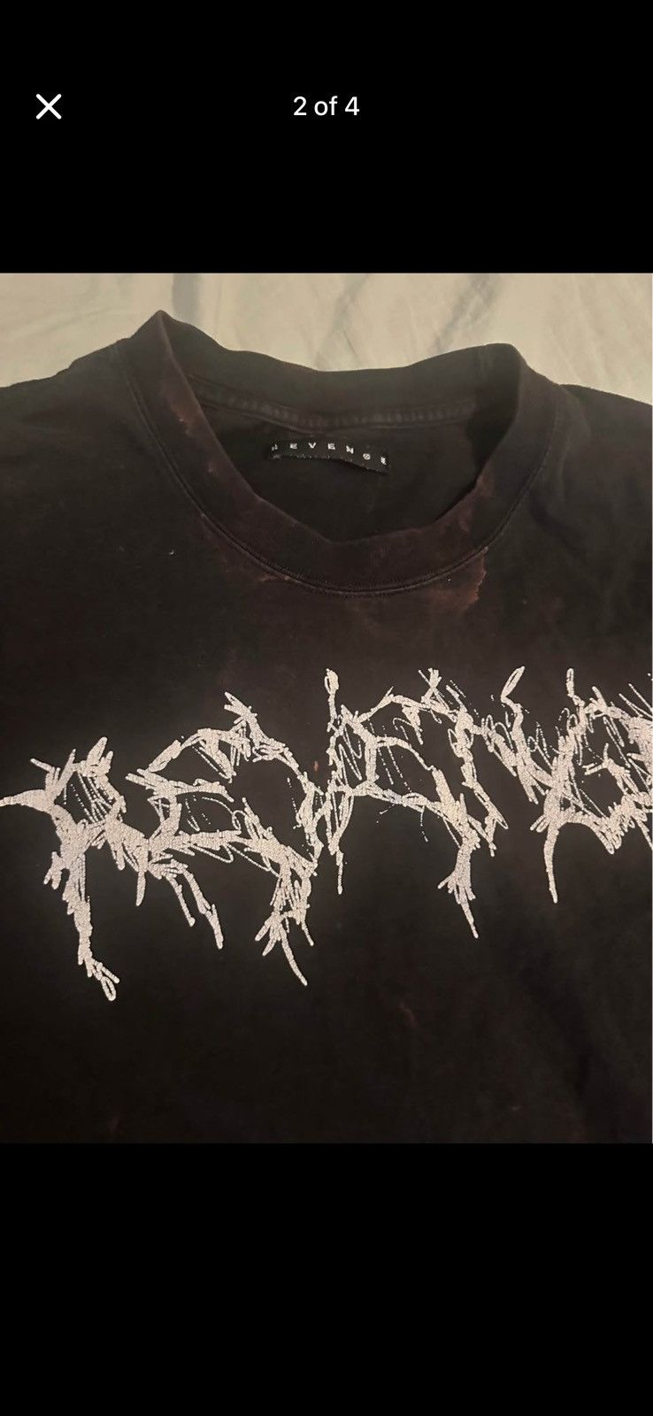 Revenge Revenge XXL trashed style tee (2018) Size US XXL / EU 58 / 5 - 3 Thumbnail