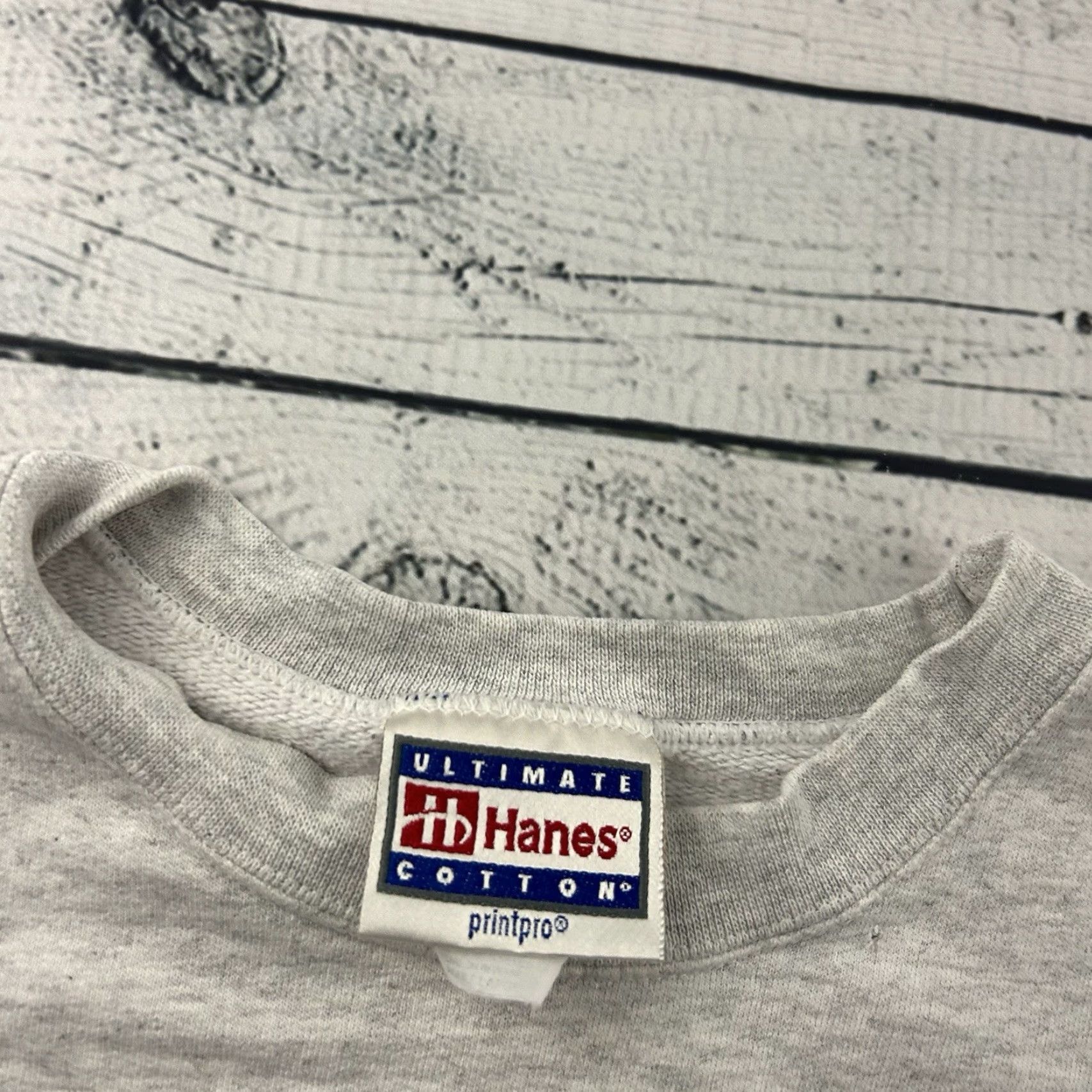 Hanes VINTAGE 2000 Steamboat Marathon Crewneck Sweatshirt Men's Large Gray Size US L / EU 52-54 / 3 - 3 Thumbnail