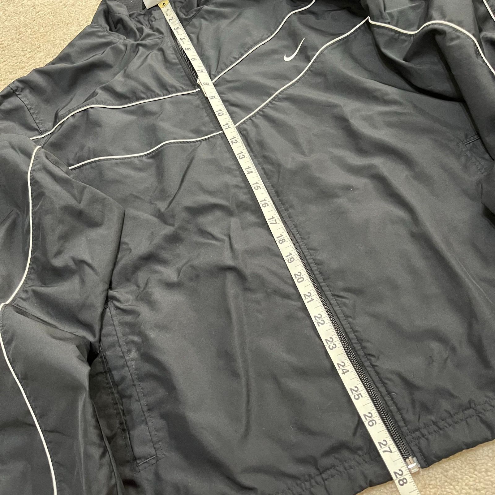 Nike Nike Y2K White Striped Accent Full Zip Windbreaker Jacket 2X Size US XXL / EU 58 / 5 - 5 Thumbnail