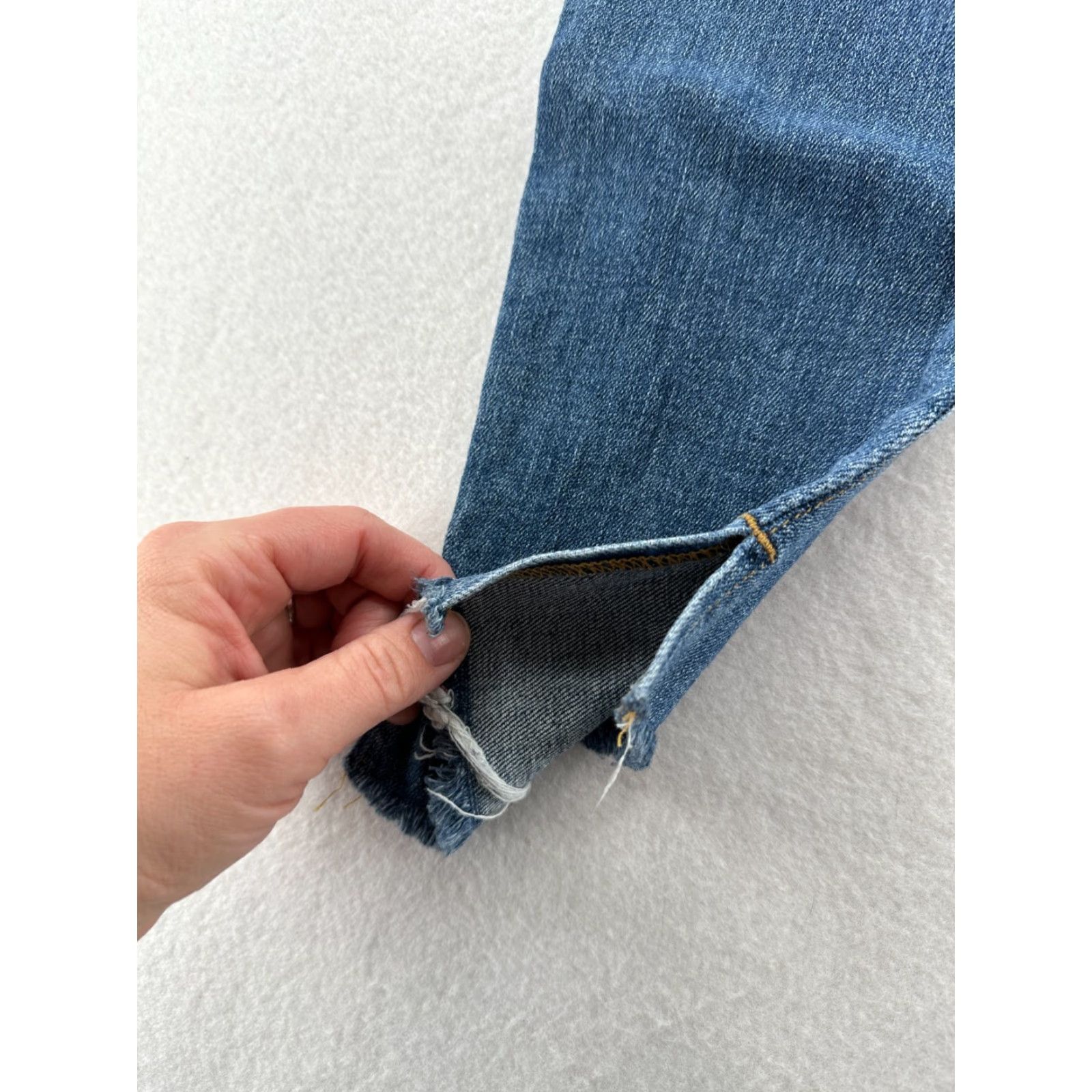 Frame FRAME Le Skinny De Jeanne Jeans Women's 27 Le High Rise Skinny Blue Denim Cotton Stretch Medium Inseam 29 Size 27" / US 4 / IT 40 - 5 Thumbnail