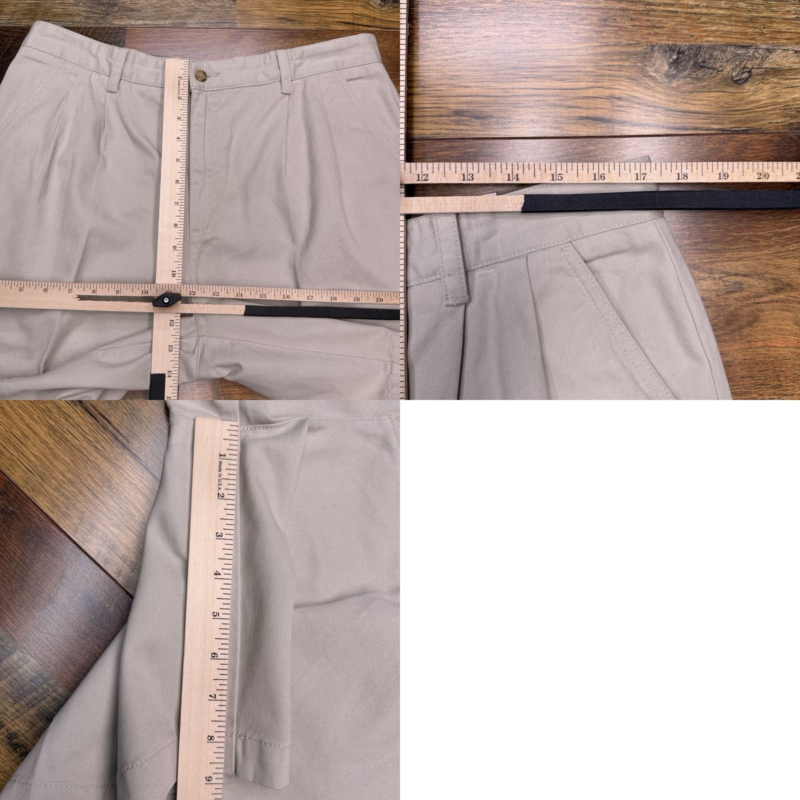 Vintage Covington Covington Pleated Front Shorts Mens 36 Beige High Rise New Long Size US 36 / EU 52 - 8 Thumbnail