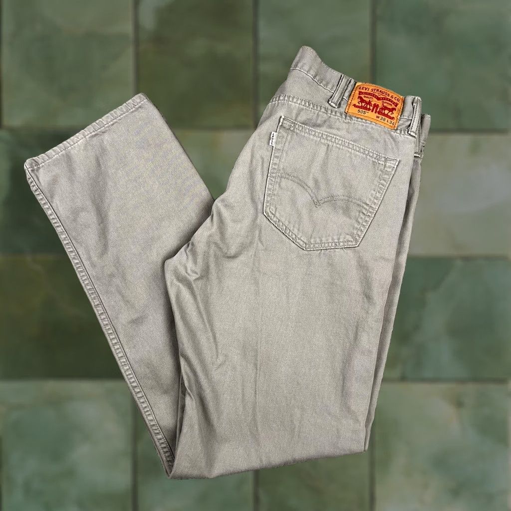 Levi's Levi's Jeans Regular 505 Mens 36x33 Straight Tan Pants White Tag Casual Wear Dynamic 500 Series Vintage: No Mens Size US 36 / EU 52 - 1 Thumbnail
