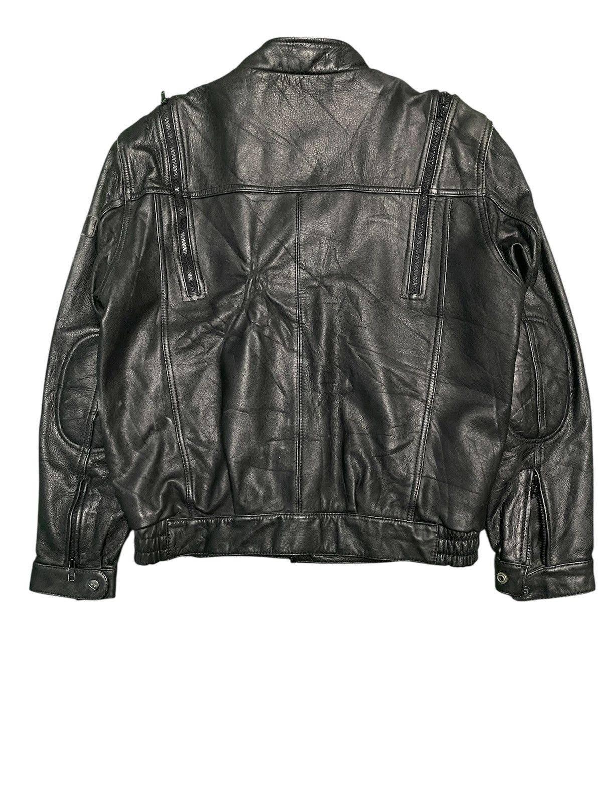 Other Vintage PLICANA leather biker Jacket Size US L / EU 52-54 / 3 - 2 Thumbnail