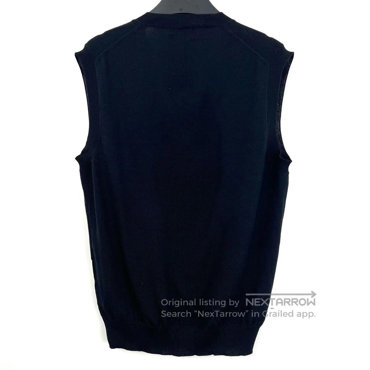 Prada Prada Black V-Neck Sleeveless Knit Vest. Size US M / EU 48-50 / 2 - 2 Thumbnail