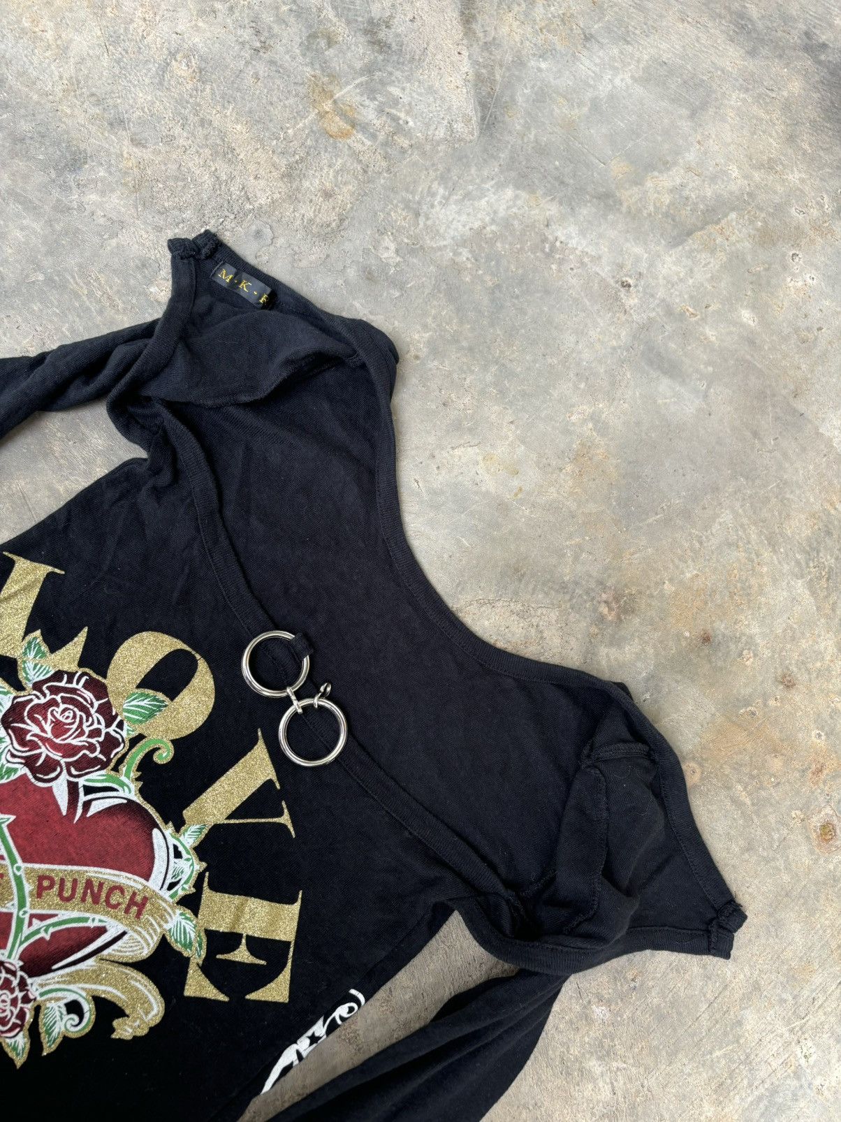 Hysteric Glamour × If Six Was Nine × Japanese Brand Y2k MKR Love Punch Poem Skull Womens Punk Style Size M / US 6-8 / IT 42-44 - 6 Thumbnail