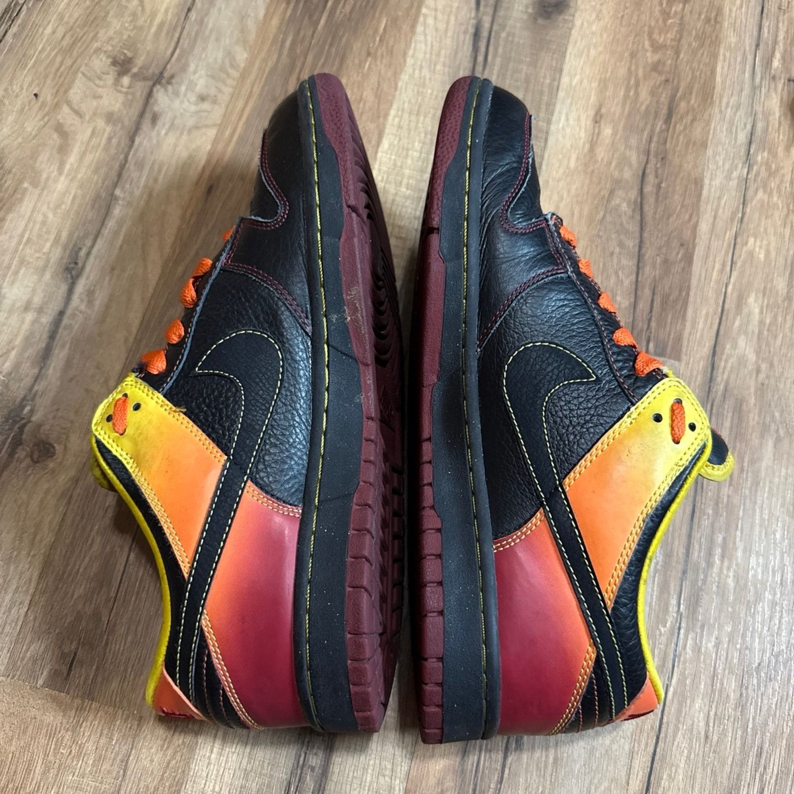 Nike 2009 Nike NYX Dunk Low Black Orange Blaze Size US 10.5 / EU 43-44 - 3 Thumbnail