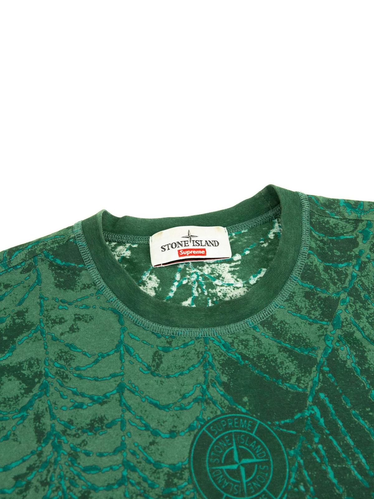 Stone Island Stone Island x Supreme FW23 Dark Green T Shirt Mens Size US S / EU 44-46 / 1 - 2 Thumbnail