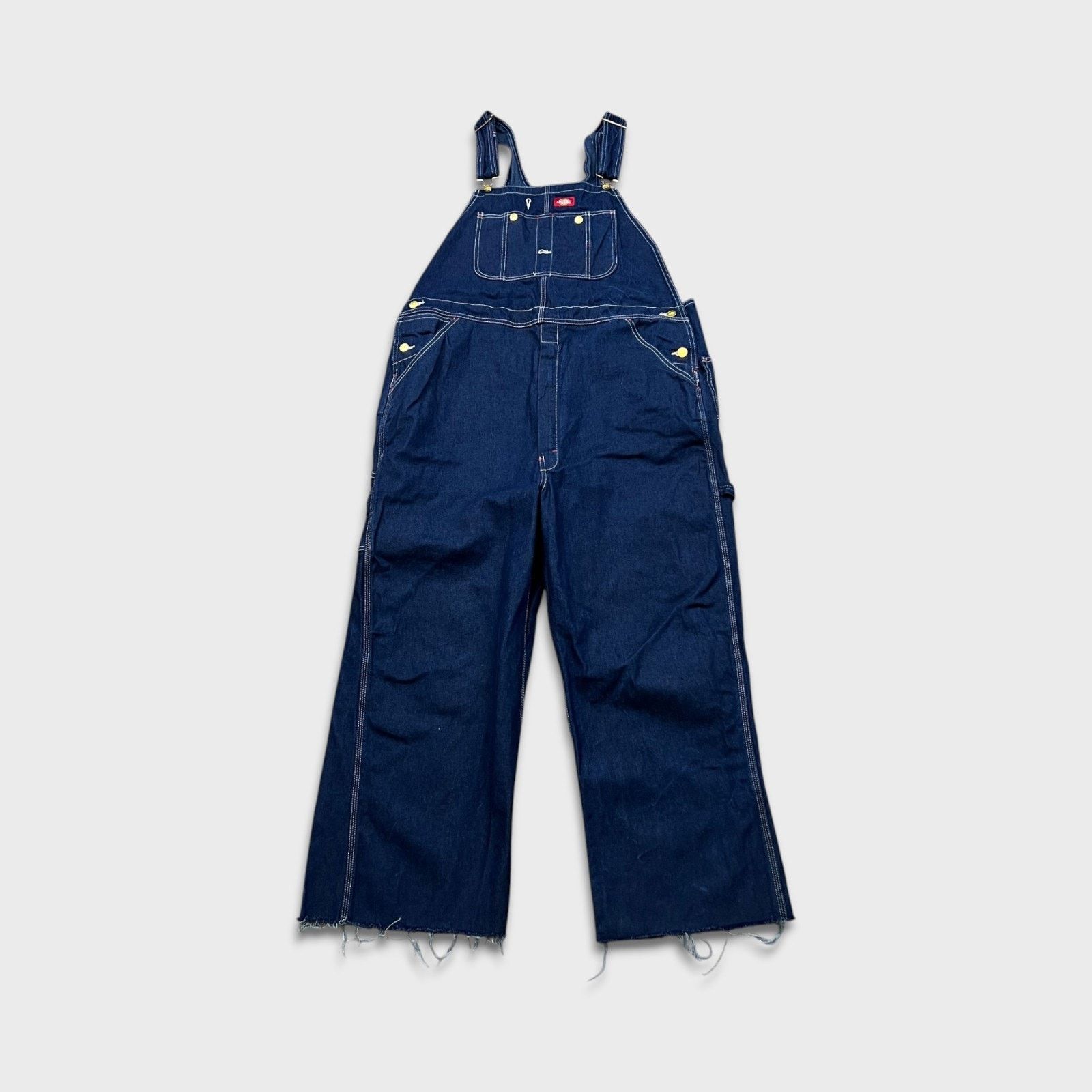 Dickies × Vintage Dickies Overalls 40x28 Bib Hammer Loop Workwear Frayed Size US 40 / EU 56 - 1 Thumbnail