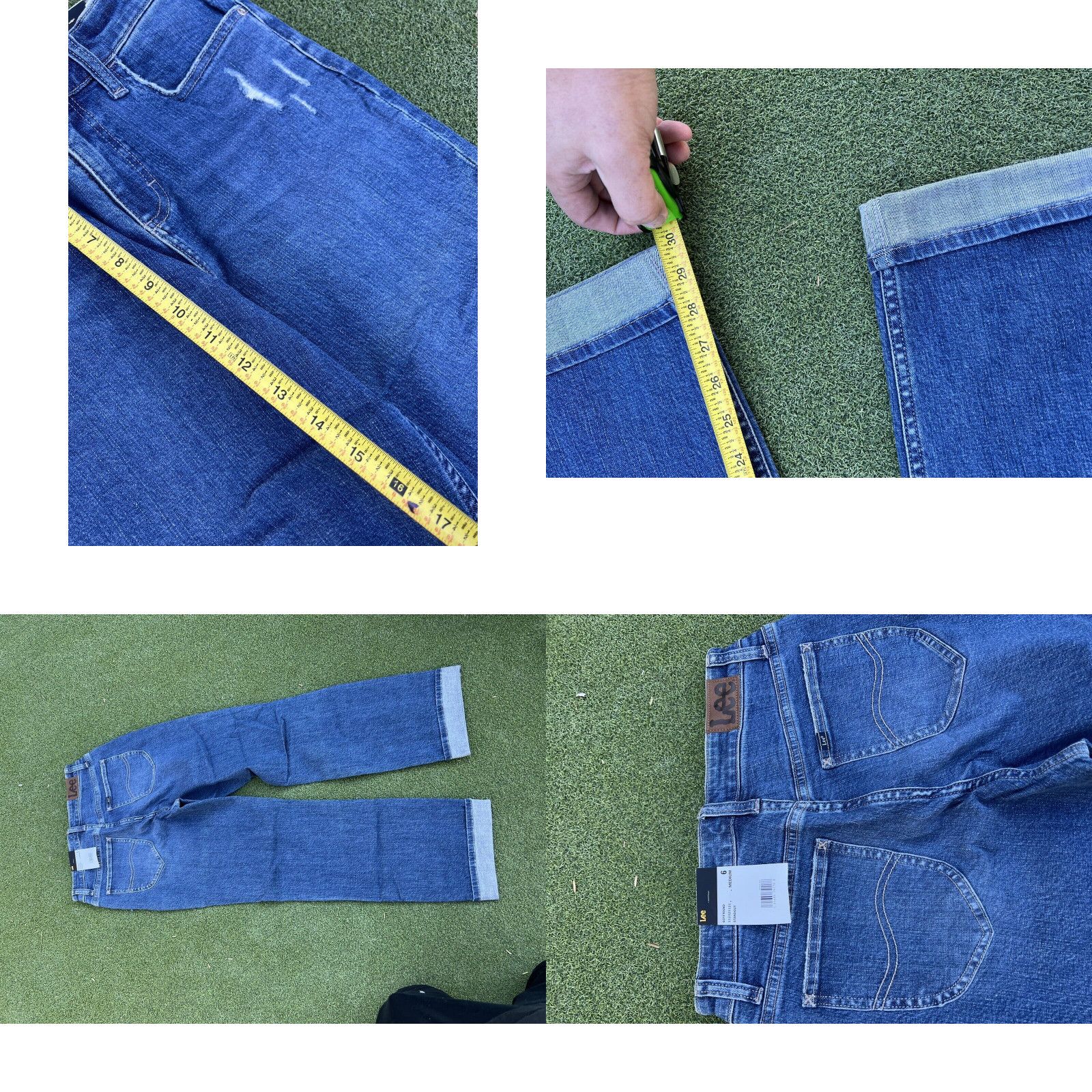 Lee Lee Women Relaxed Fit Mid Rise Boyfriend Denim Size 6M Jean Pants NWT 28x30 Size 28" / US 6 / IT 42 - 8 Thumbnail