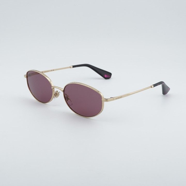 Burberry Burberry BE3169 11091A Sunglasses Gold Oval Frame, Violet Size ONE SIZE - 3 Thumbnail