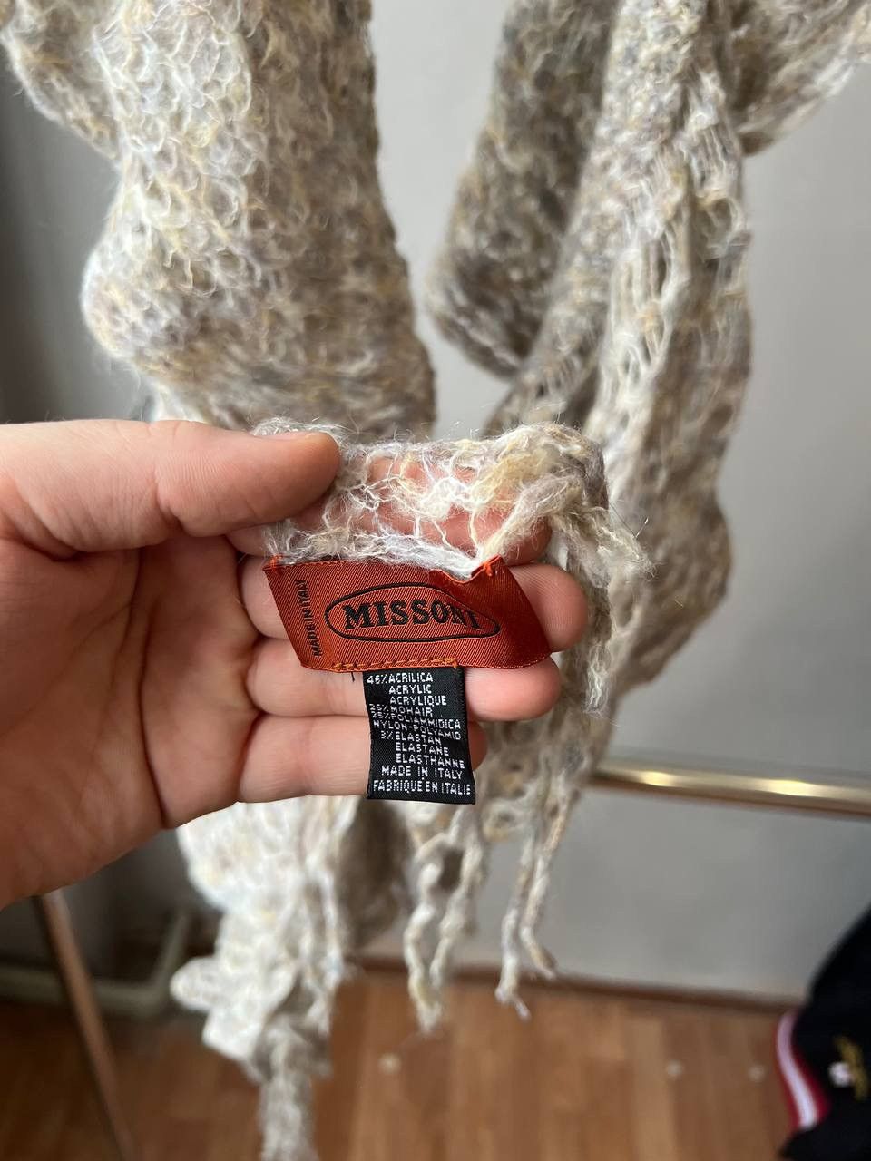 Missoni MISSONI MADE IN ITALY ACRYLIC/MOHAIR CLASSIC SCARF Sz 182 CM Size ONE SIZE - 5 Thumbnail