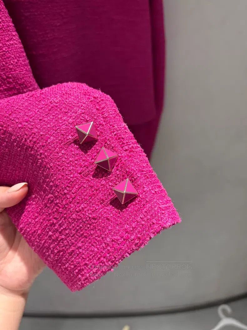 Valentino Valentino Rose pink wool short coat Size XS / US 0-2 / IT 36-38 - 5 Thumbnail
