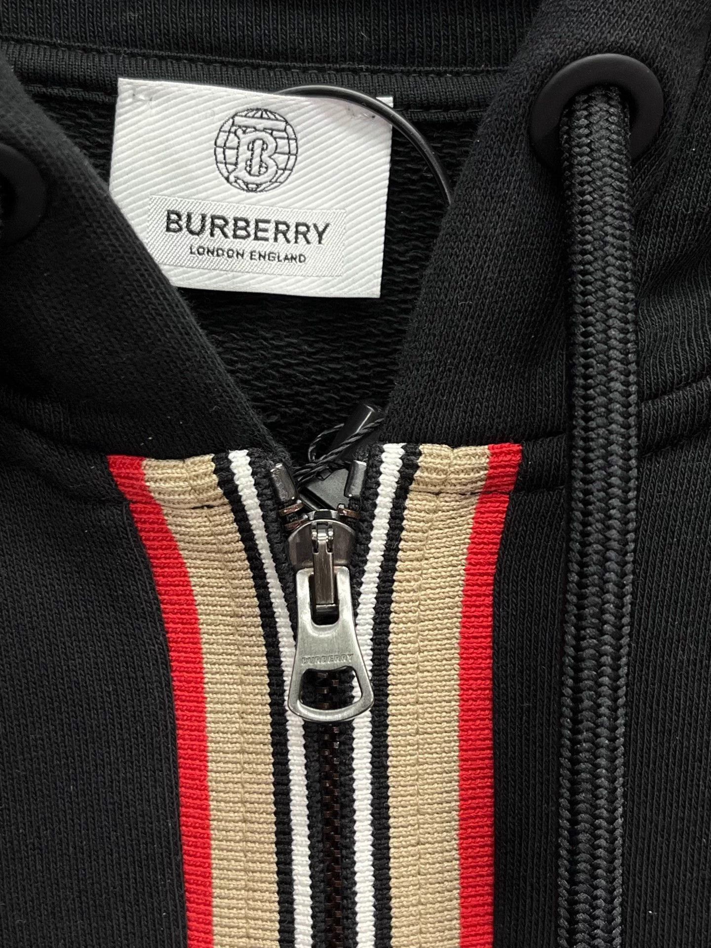 Burberry BURBERRY Striped Hooded Jacket L Size US L / EU 52-54 / 3 - 4 Thumbnail