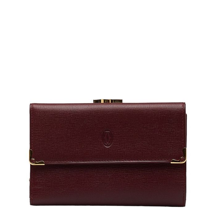 Cartier Must de Cartier Clasp Trifold Wallet Grailed