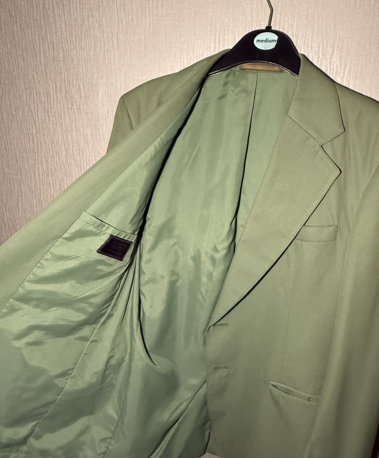 Green men’s blazer