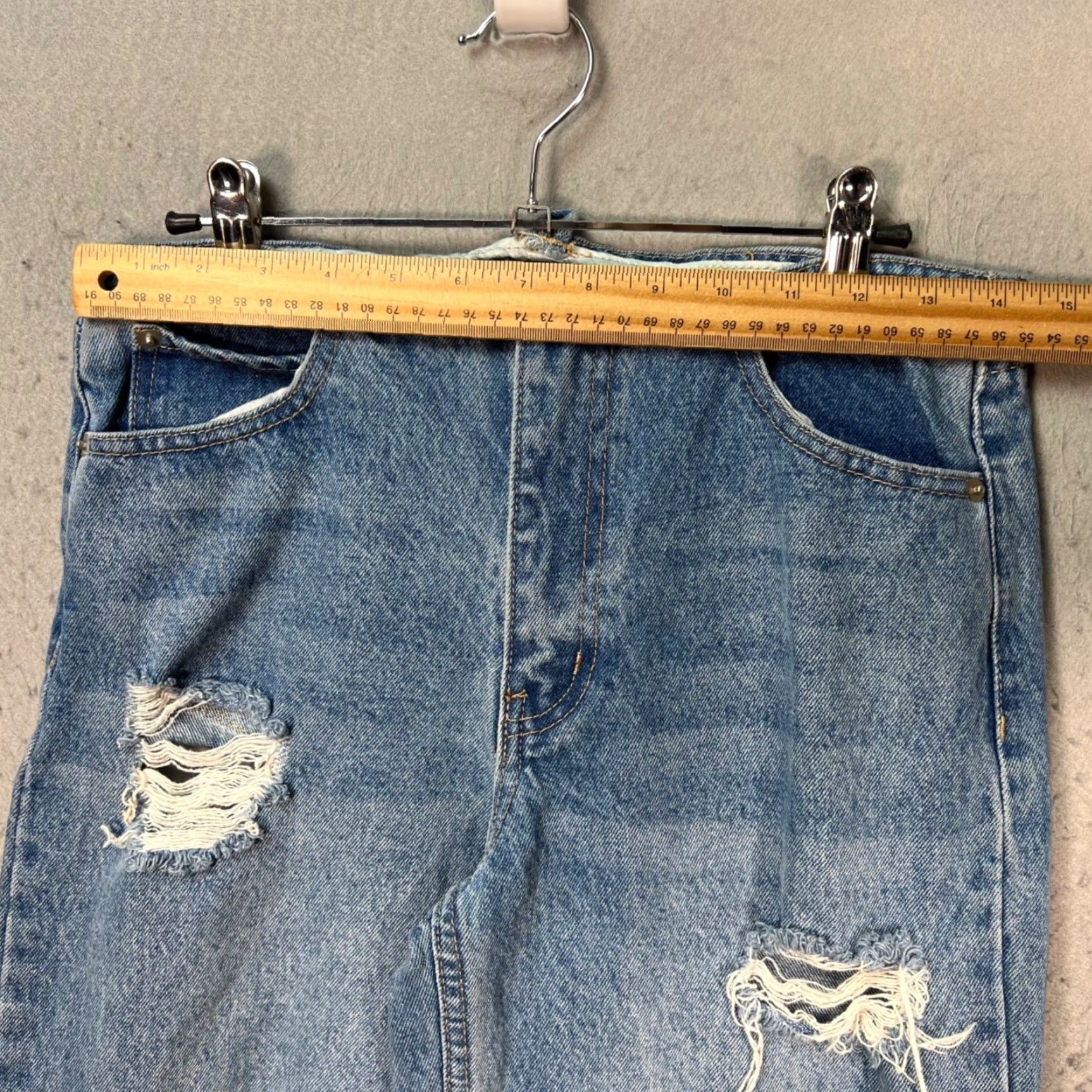 Vintage Oh Polly Jeans Womens Size 4 Wide-Leg Denim 5-Pocket Blue Cotton Vintage N/A Size 27" / US 4 / IT 40 - 5 Thumbnail