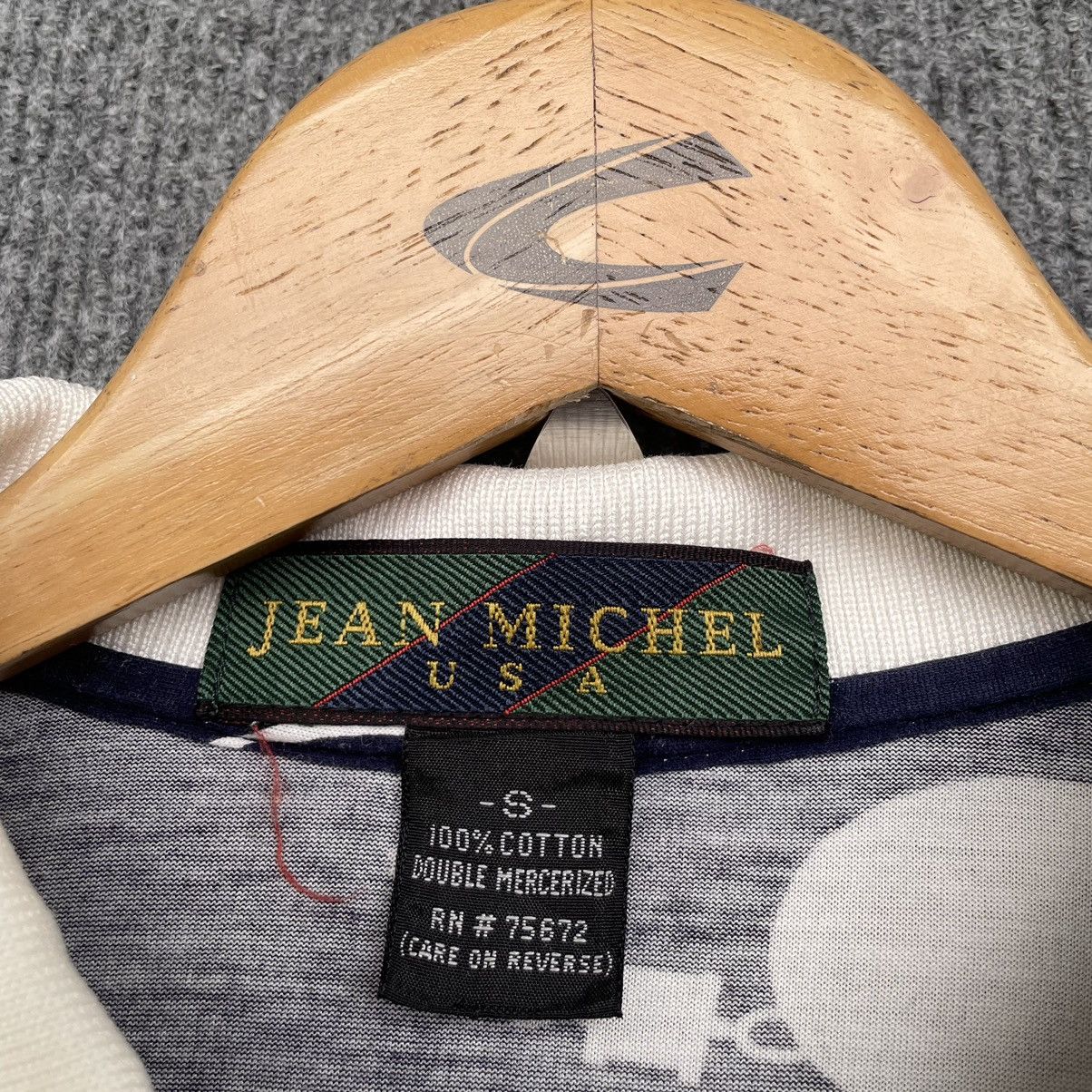 CAZABAT × Designer × Vintage Vintage 1990s Jean Michel Nice Design L/S Polo Shirt Size US S / EU 44-46 / 1 - 4 Thumbnail