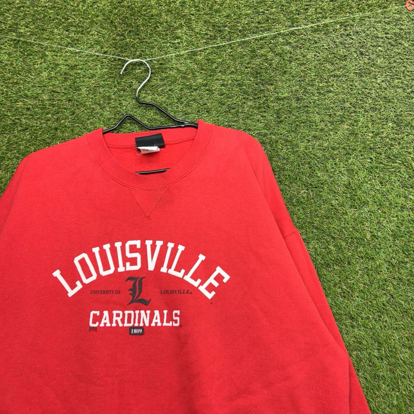 Russell Athletic VINTAGE Russell Athletic Sweatshirt Mens 2XL Red Crewneck 90s Pullover Cotton/Polyester Fleece Cotton Blend Long Sleeve Size US XXL / EU 58 / 5 - 3 Thumbnail