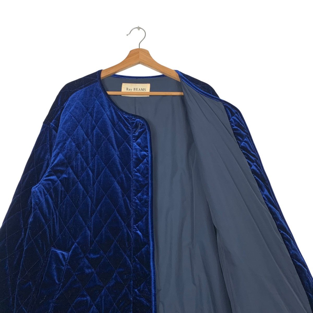 Beams Plus RAY BEAMS Quilt Velvet Overcoat Jacket #2281-C101 Size US L / EU 52-54 / 3 - 11 Thumbnail