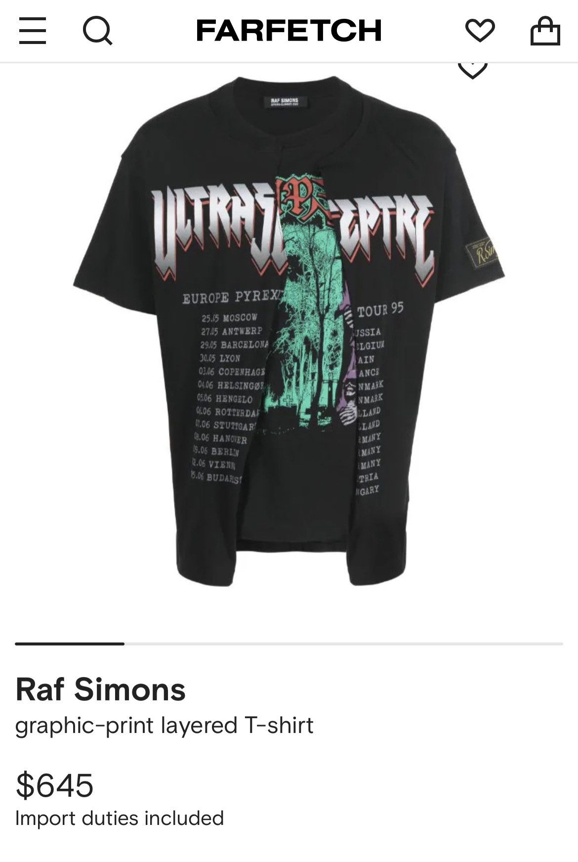 Raf Simons Raf Simons Doubled Ultrascept T-shirt Size M Size US XS / EU 42 / 0 - 5 Thumbnail