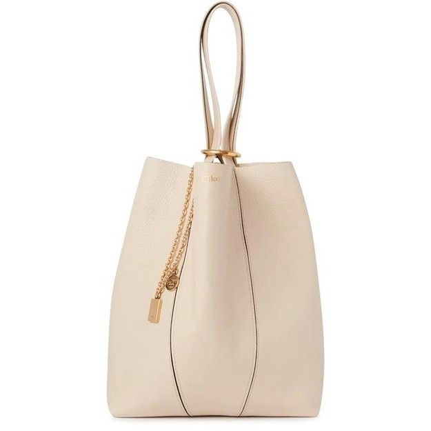 Chloe Chloe Medium Spin Sweet Beige Grained Leather Tote Bag New & Size ONE SIZE - 1 Thumbnail
