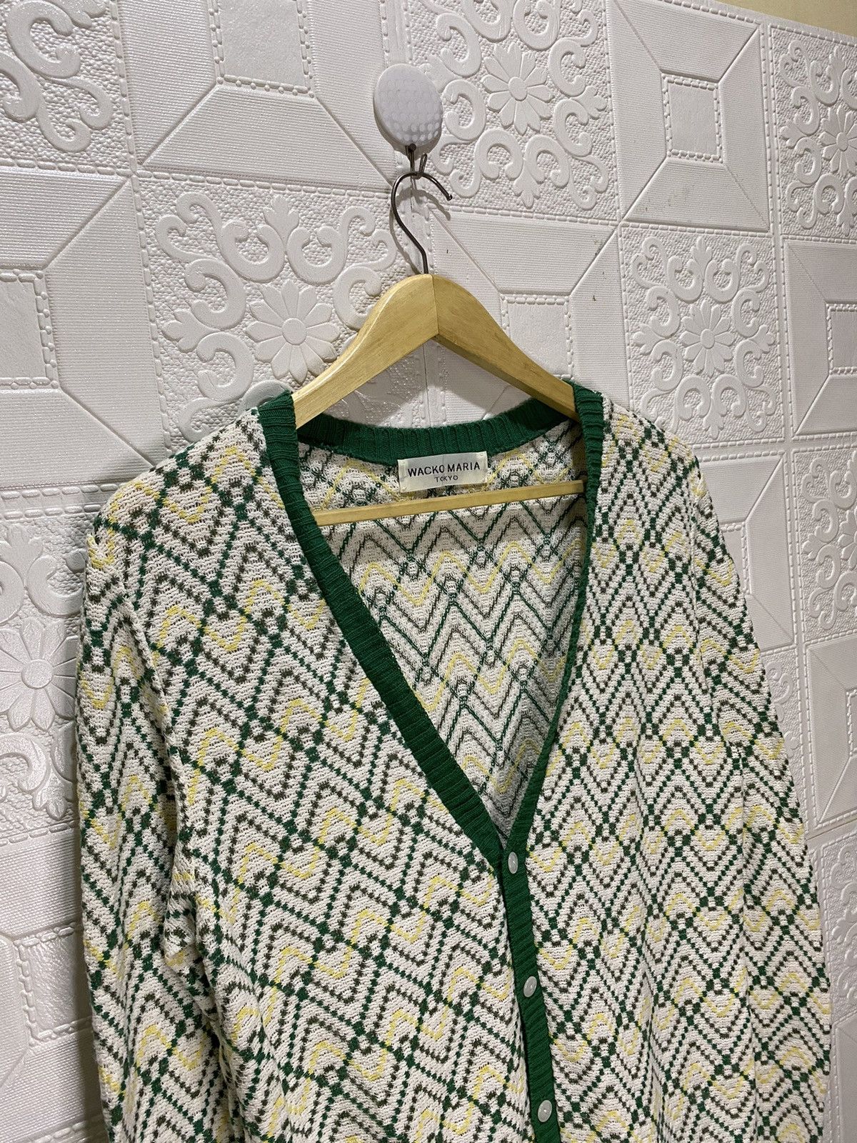 Japanese Brand × Wacko Maria Vintage Wacko Maria Cardigan Size M / US 6-8 / IT 42-44 - 2 Thumbnail