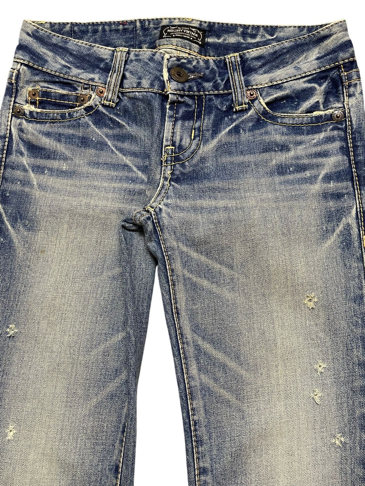 Hysteric Glamour Vintage Japanese Brand Blue Faded Ocean Wash Flared Jeans Size US 28 / EU 44 - 4 Thumbnail