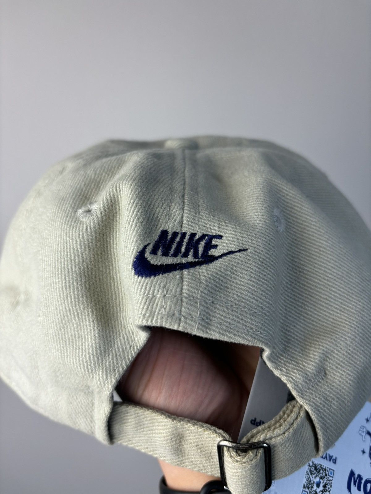 Nike Vintage 90s tan nike strap back hat purple swoosh Size ONE SIZE - 6 Thumbnail