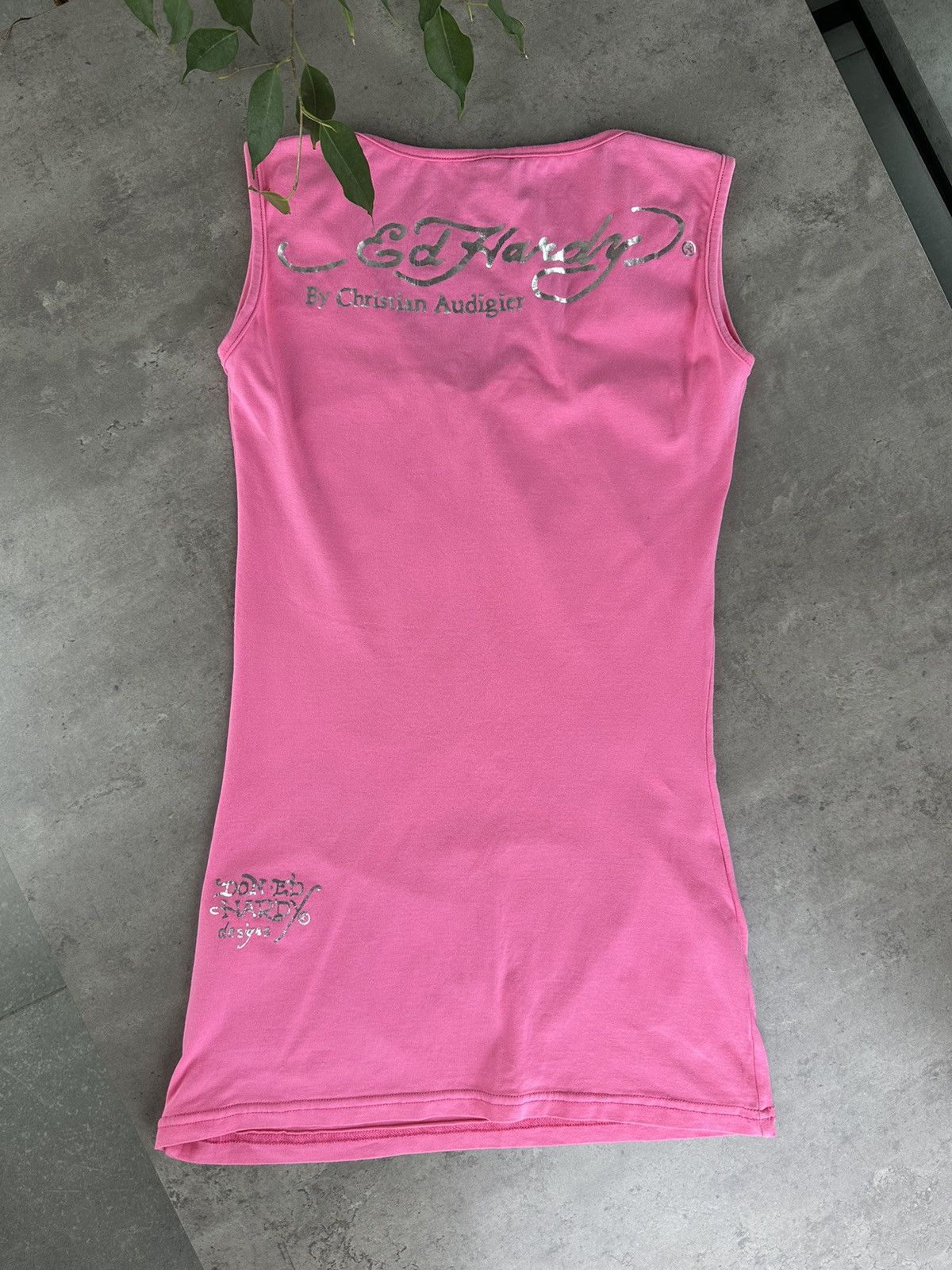 Ed Hardy Ed Hardy Elongated Tank Top Size XS / US 0-2 / IT 36-38 - 9 Thumbnail