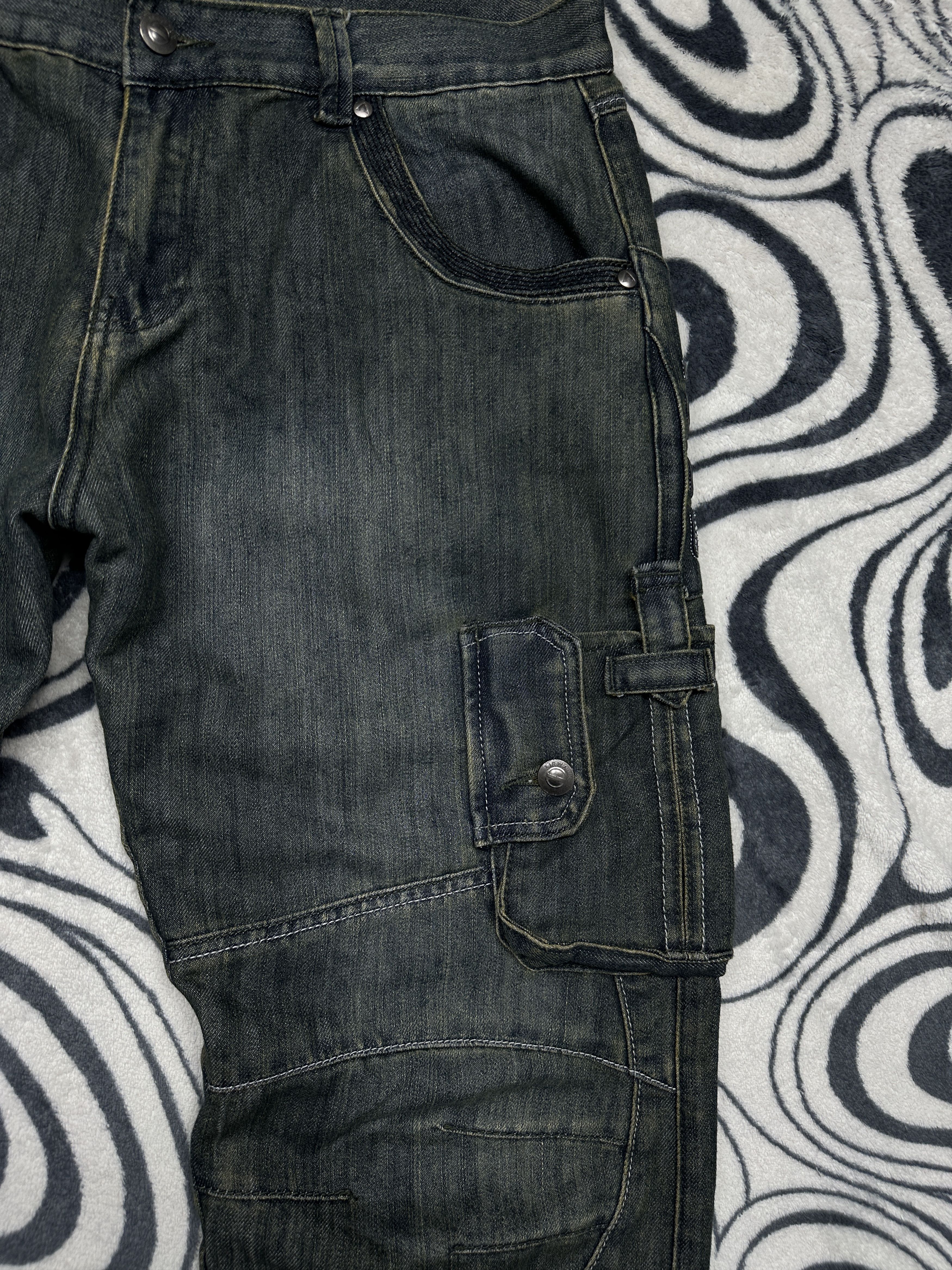 Airwalk Airwalk Vintage Mens Denim Cargo Baggy Pants Size US 36 / EU 52 - 4 Thumbnail