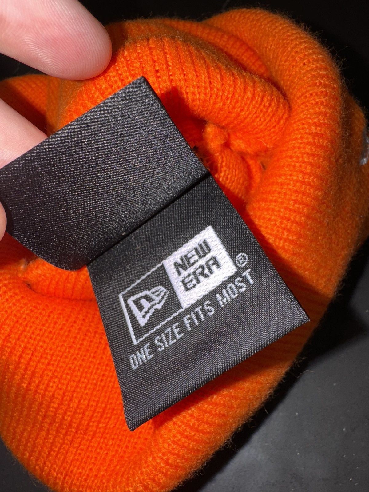 Supreme Supreme New Era Box Logo Beanie (FW24) Dark Orange Size ONE SIZE - 4 Thumbnail
