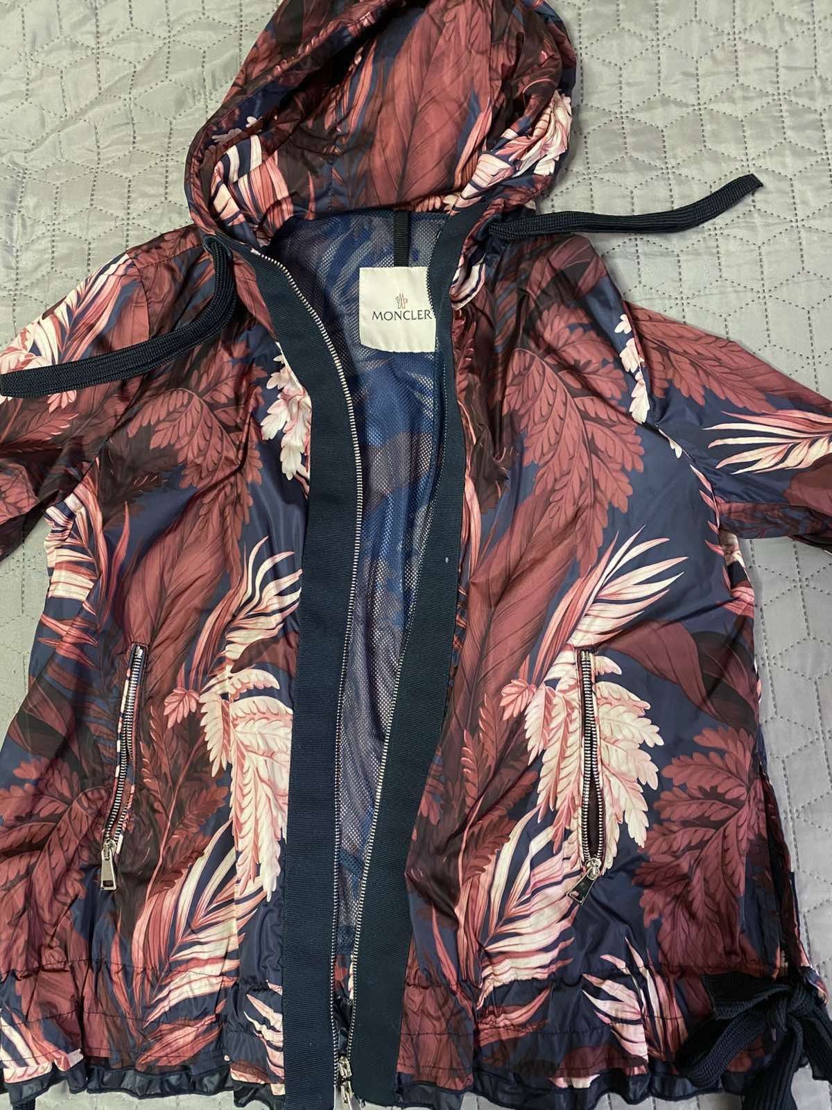 Moncler Grenoble Moncler Burgundy Printed Polyamide Hooded Jacket Size M / US 6-8 / IT 42-44 - 12 Thumbnail