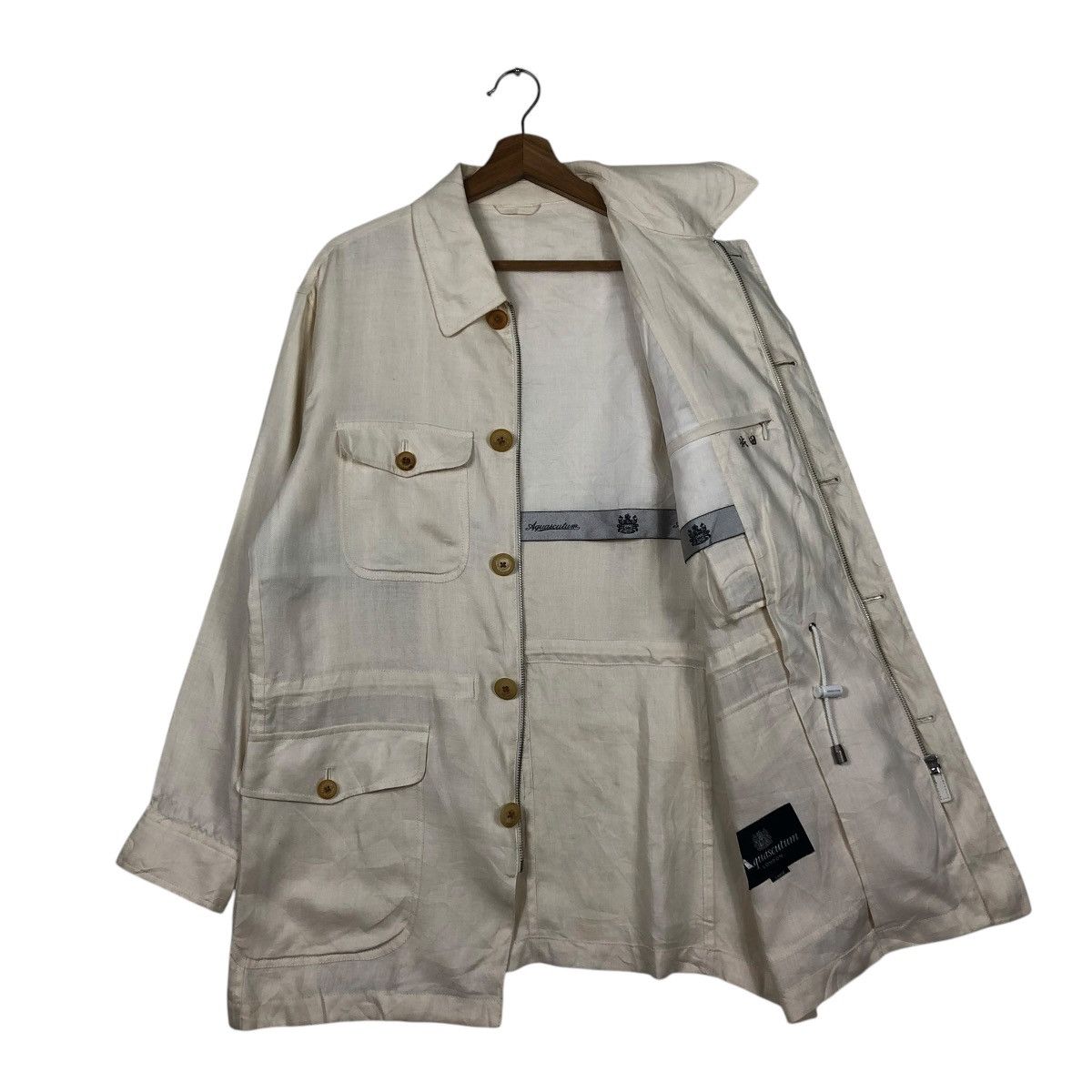Japanese Brand 🔥VINTAGE CHORE WORK JACKET AQUASCUTUM LONDON MULTI POCKETS Size US L / EU 52-54 / 3 - 13 Thumbnail
