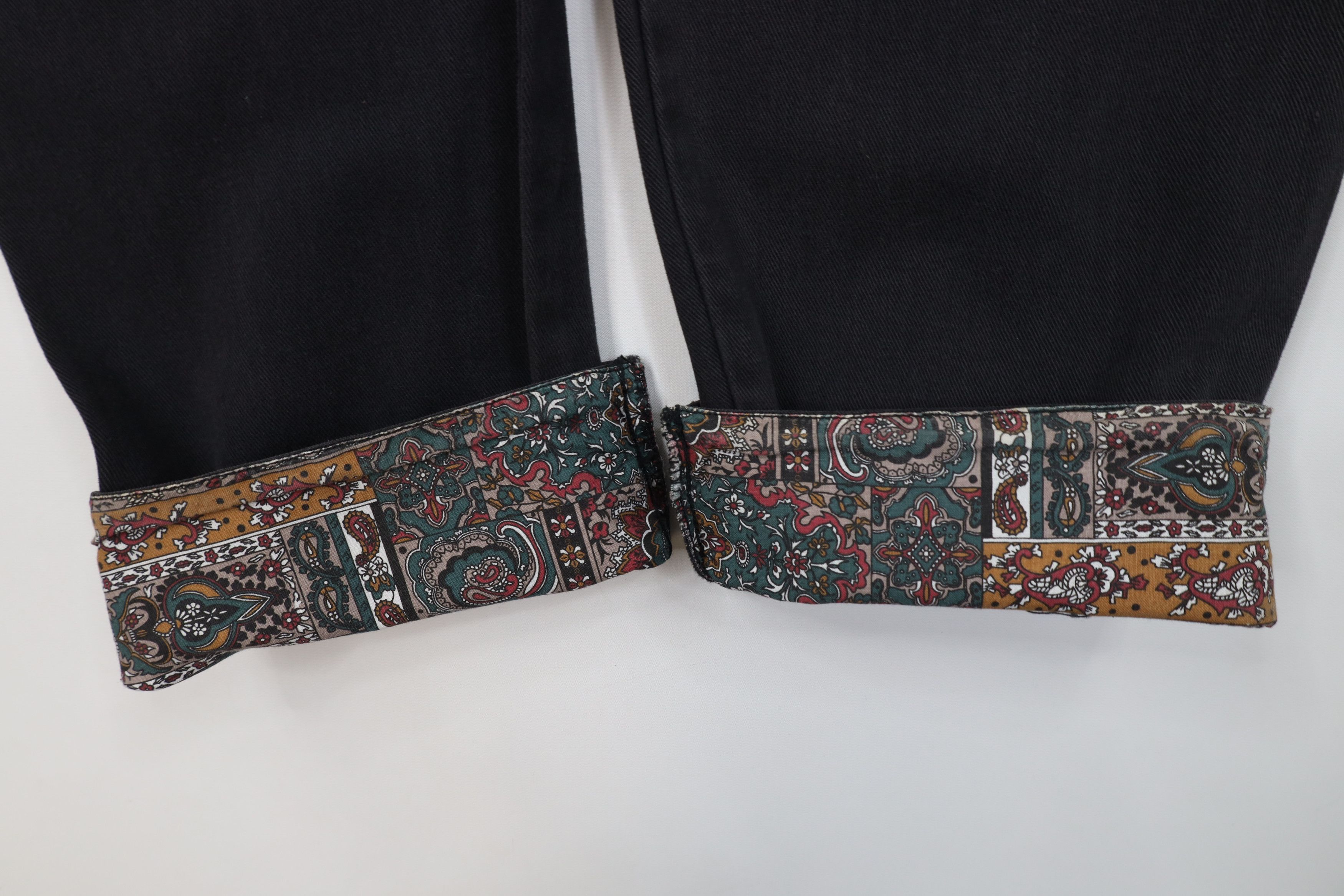 Deadstock Vintage 90s Streetwear Flip Cuff Baggy Fit Jeans