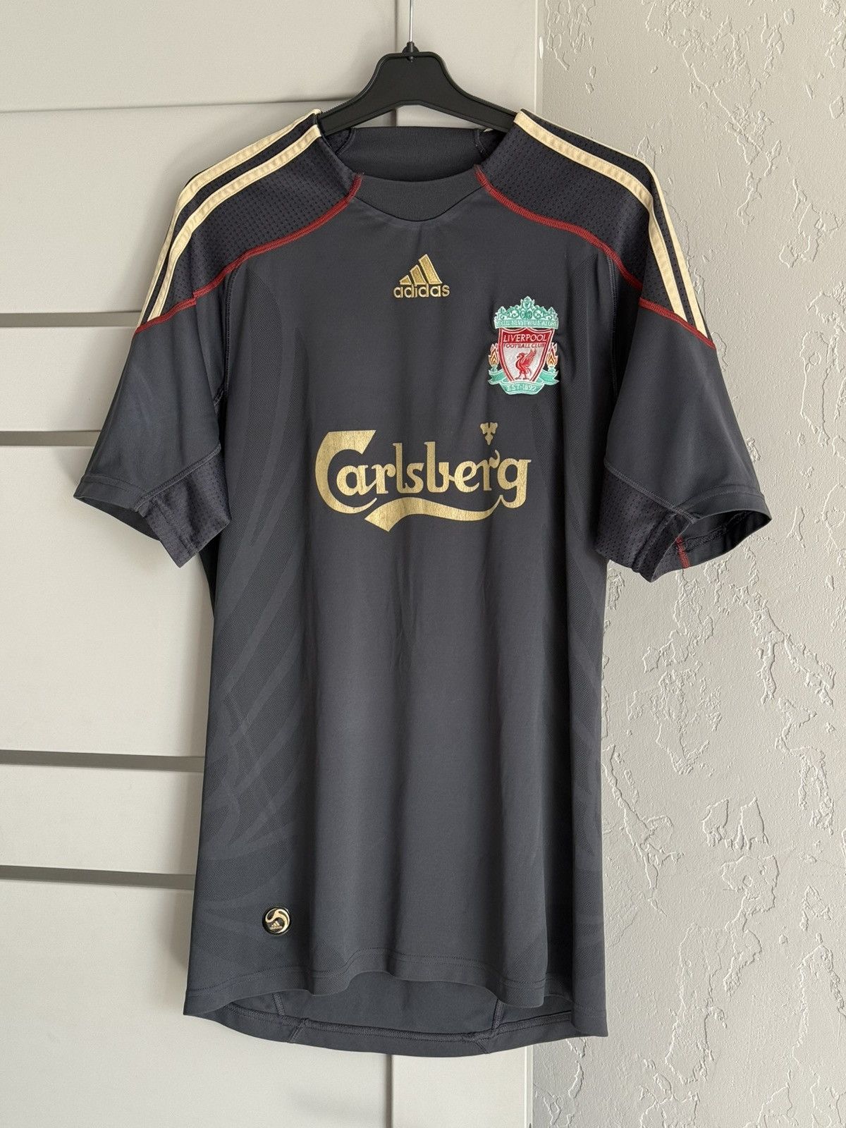 Vintage Liverpool 2009/2010 Adidas Away Football Shirt Soccer Jersey Size US M / EU 48-50 / 2 - 1 Thumbnail