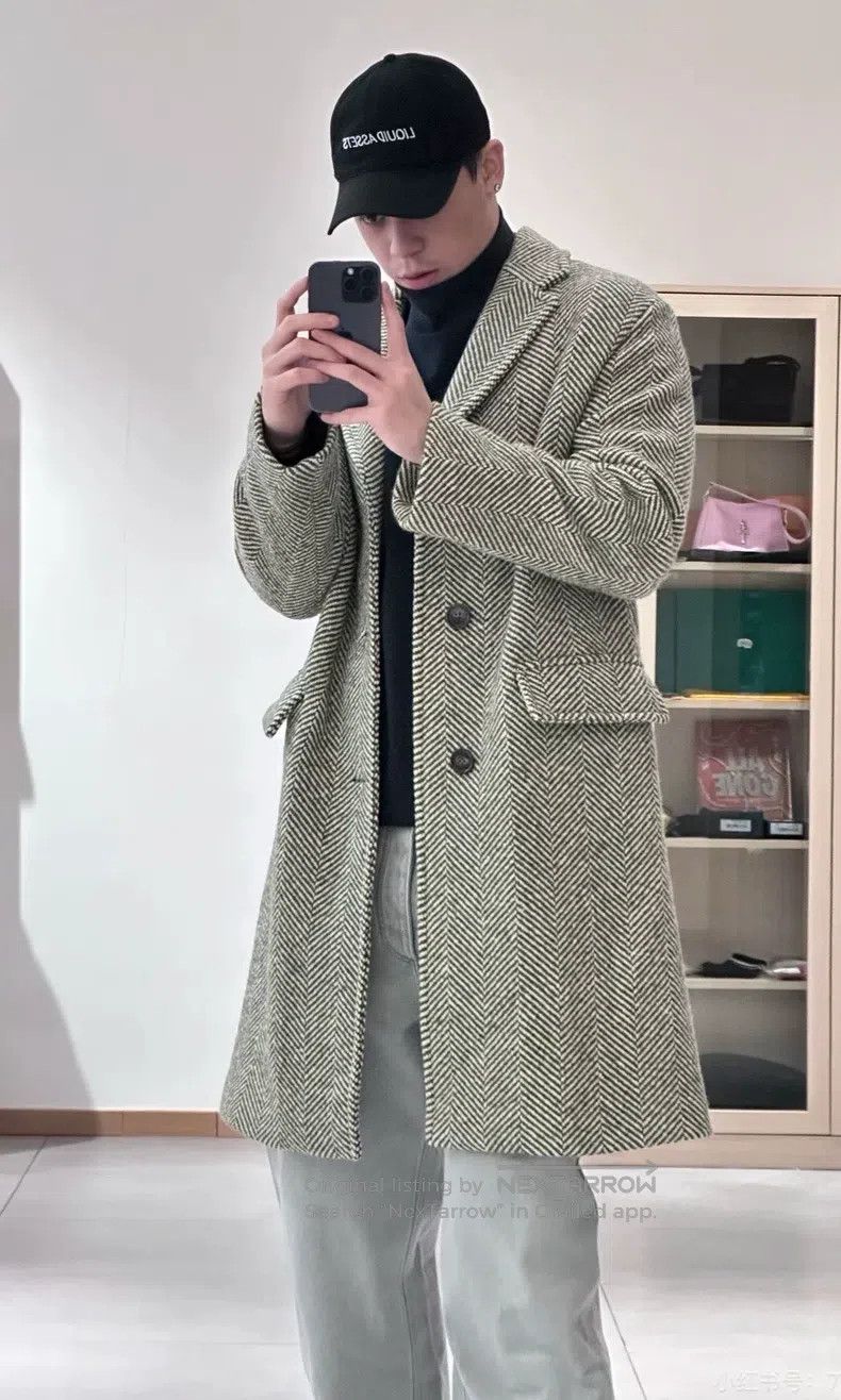 Hermes Hermes Herringbone Wool Coat Size US S / EU 44-46 / 1 - 5 Thumbnail