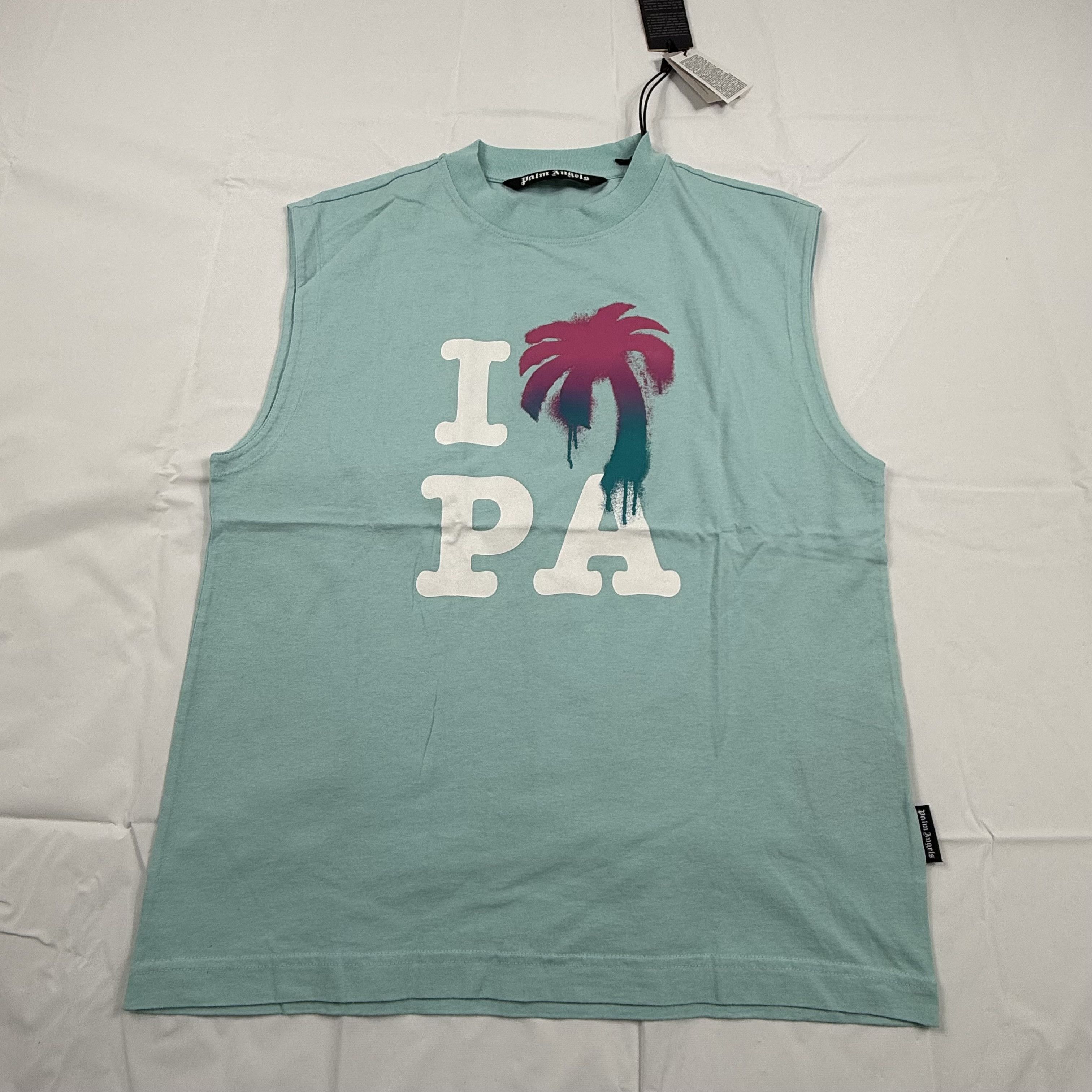 Palm Angels Palm Angels Mens Palm Tree Graphic Sleeveless T-Shirt Size US M / EU 48-50 / 2 - 1 Thumbnail