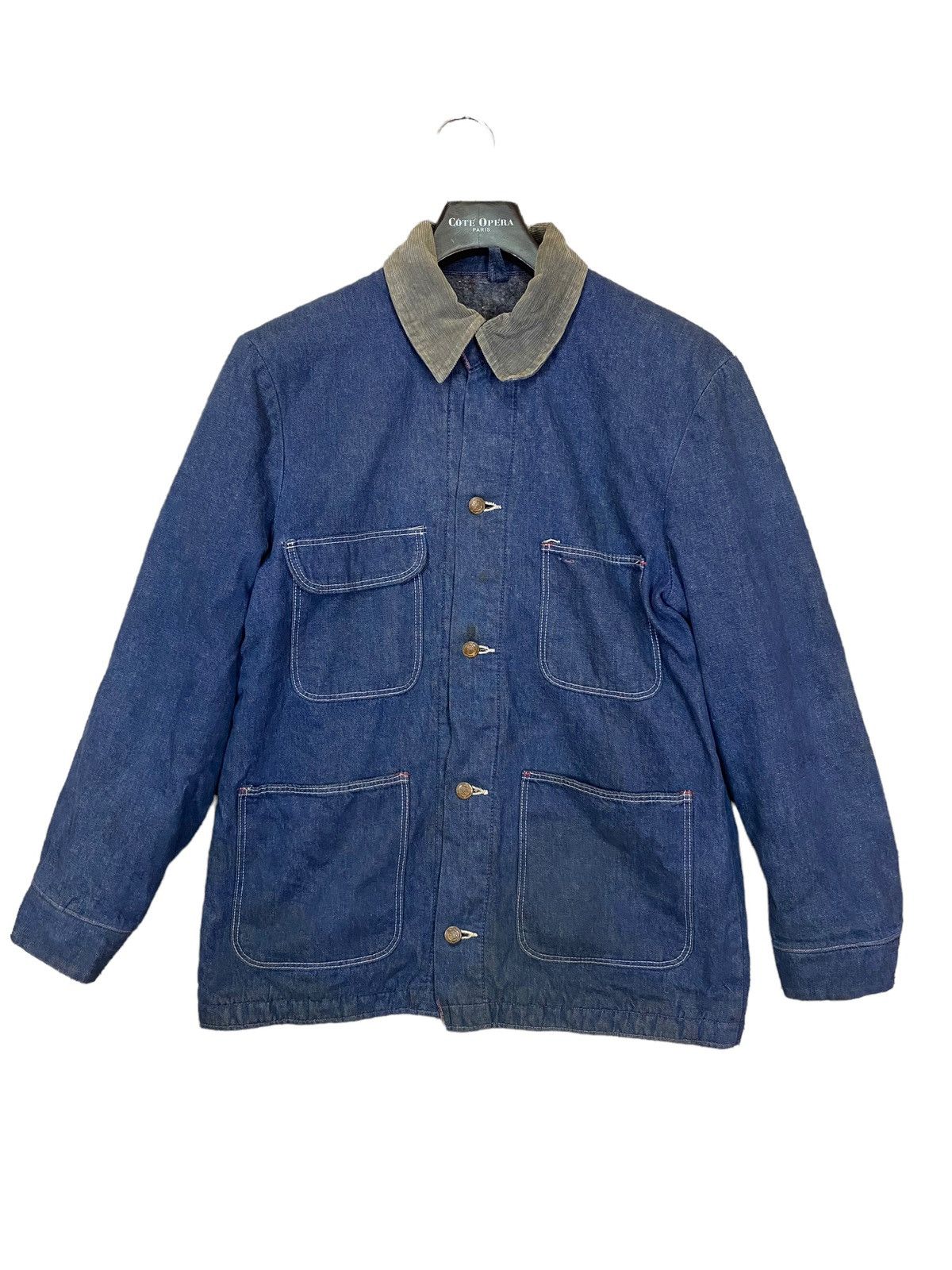 Vintage × Wrangler Vintage 70s wrangler chore jacket inside blanket Size US L / EU 52-54 / 3 - 1 Thumbnail